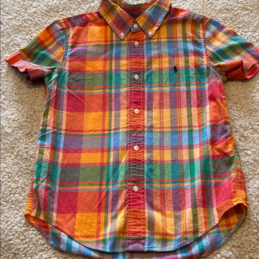 Multicolor Plaid Boy's Shirt
